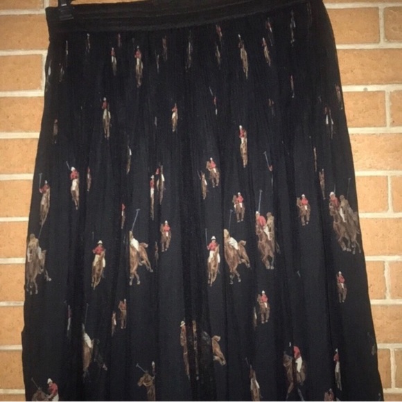 🖤RARE VINTAGE🖤 POLO PRINTED SKIRT WITH MESH🖤 - Picture 2 of 5